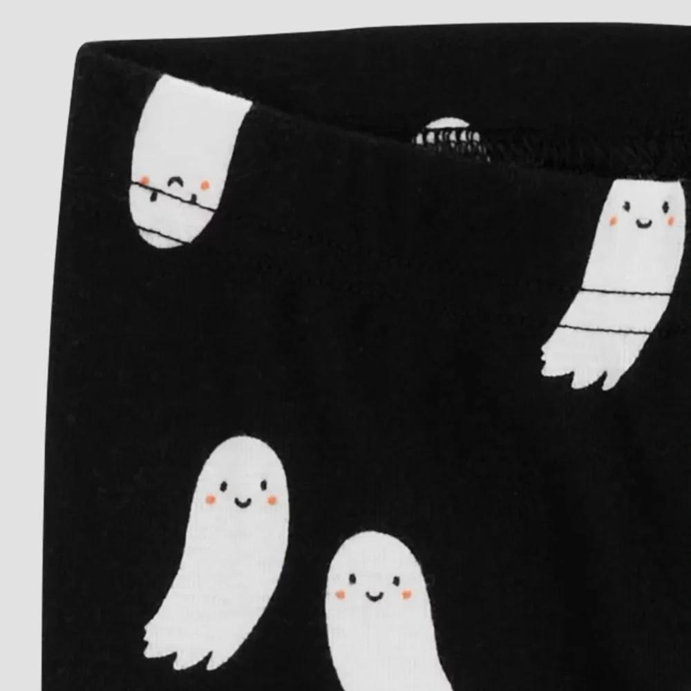 Carter's Just One You nwt 2pc Ghost Top & Bottom Set - Black/Gray Halloween